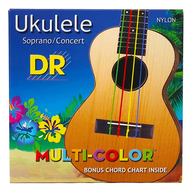Набор струн DR Strings MULTI-COLOR Ukulele Soprano/Concert